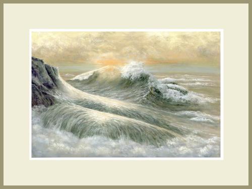 Sunset Through the Waves